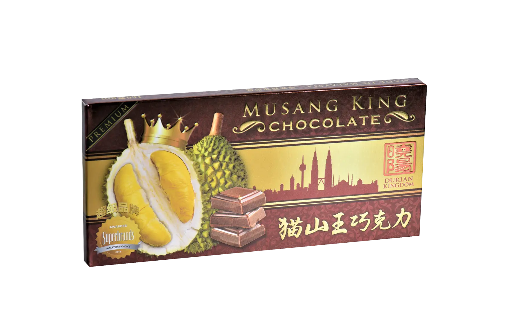 Durian Musang King Chocolate Bar 150g (1 Bar / 150g	)